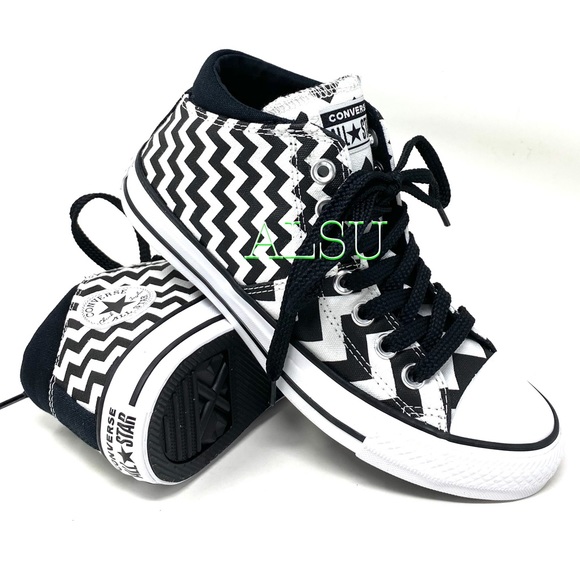 Christmas Sale 🎄 Converse Ctas Madison Mid Canvas White Black Women's 565388F - Picture 4 of 9